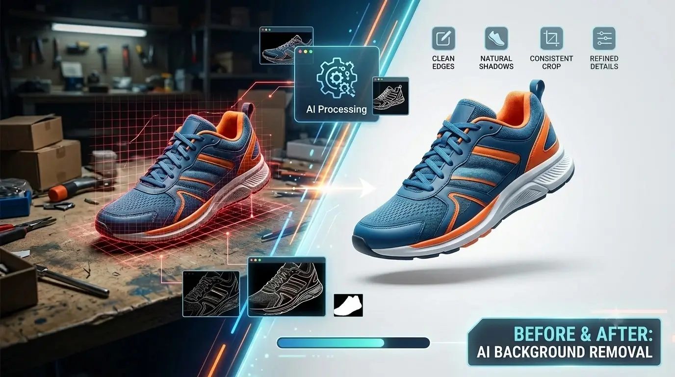 Create Clean Product Photos with AI Background Removal