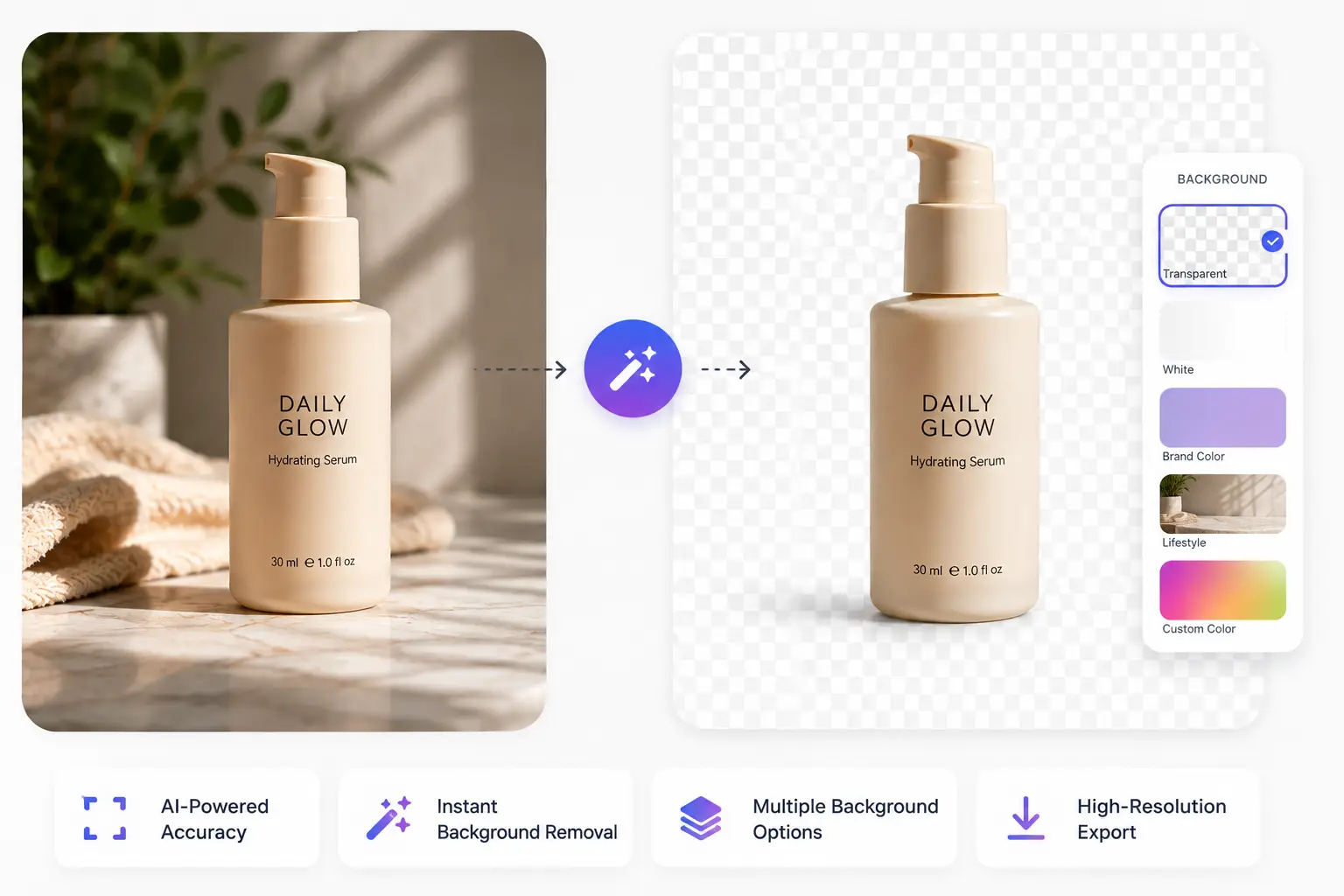 Create Clean Product Photos with AI Background Removal