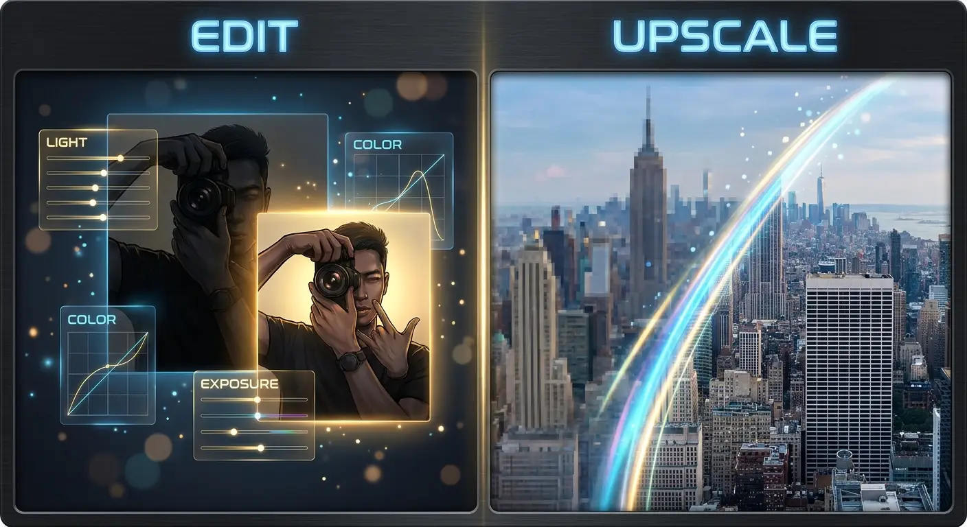Upscale or Edit? How to Know What Your Photo Really Needs